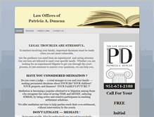 Tablet Screenshot of patriciaaduncan.com